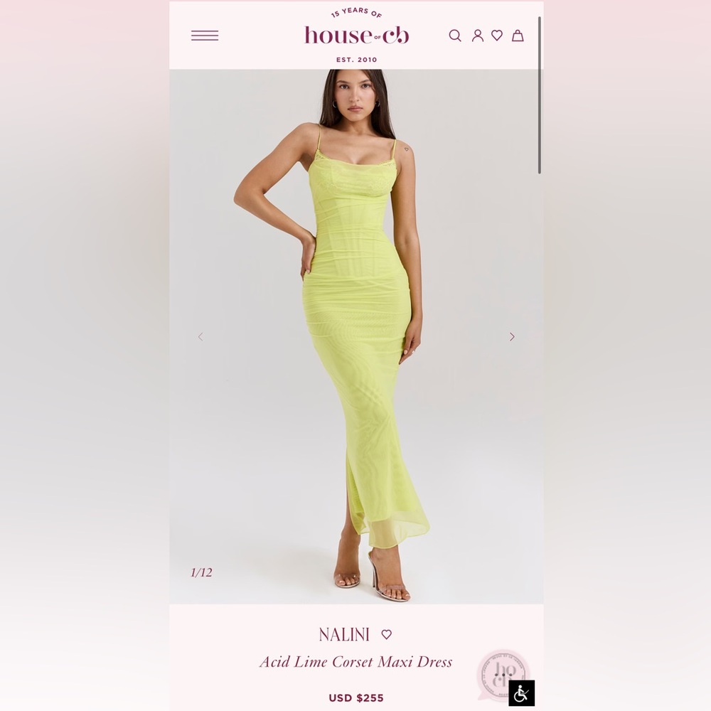 House of CB Nalini Strapless Maxi Dress